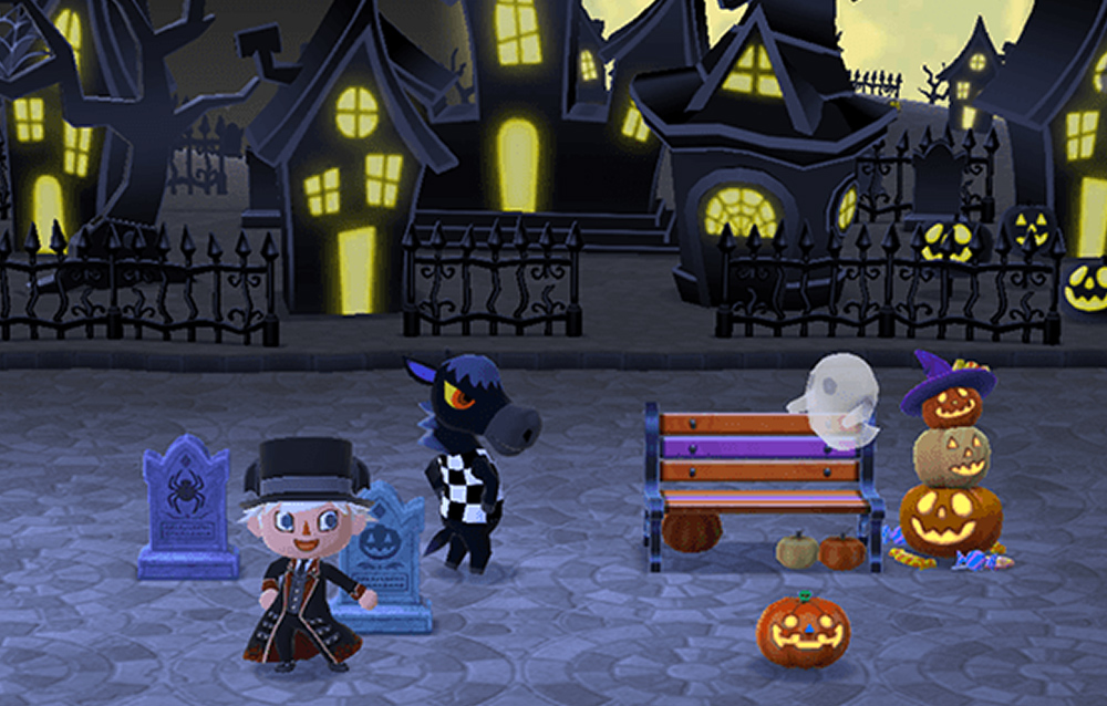 Dei nuovi elementi del terreno a tema Halloween sono pronti per essere usati in Animal Crossing: Pocket Camp!