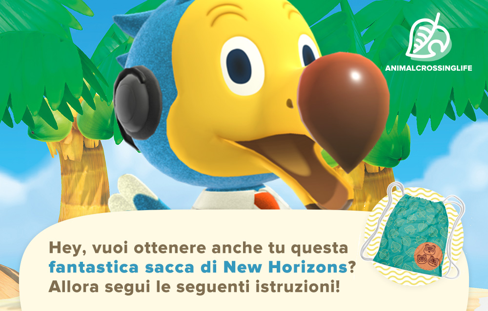 Preordina Animal Crossing: New Horizons e ottieni con noi un’esclusiva bag dal merchandise ufficiale. Ecco come! (Secondo appuntamento)