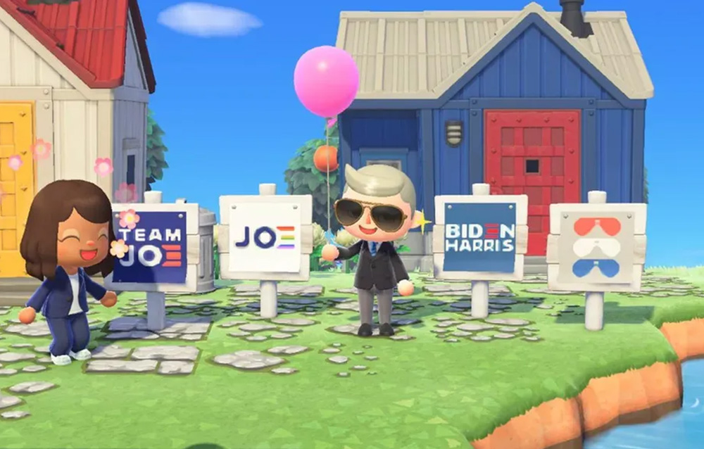 Joe Biden e Kamala Harris approdano su Animal Crossing: New Horizons per la campagna presidenziale!