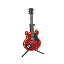 Chitarra elettrica (Rosso scuro, Familiare)