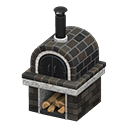Forno in mattoni (Nero)