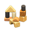 Gioco blocchi di legno (Legno misto)