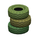 Pila di pneumatici (Verde)