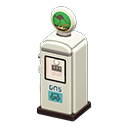 Pompa di benzina rétro (Bianco, Verde con animale)