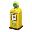 Pompa di benzina rétro (Giallo, Verde con animale)