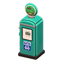 Pompa di benzina rétro (Verde, Verde con animale)