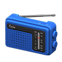 Radio portatile (Blu)