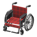 Sedia a rotelle (Rosso scozzese)