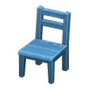 Sedia di legno (Blu)