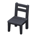 Sedia di legno (Nero)