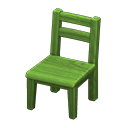 Sedia di legno (Verde)