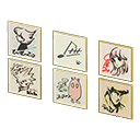 Set di calligrafie (Illustrazioni, Autografo di musicista)