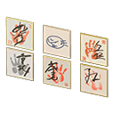 Set di calligrafie (Impronte di mani, Autografo d’attore)