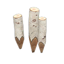 Set di paletti tronco (Betulla bianca)