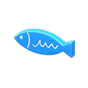 Targa da porta pesce (Blu chiaro)