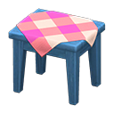 Tavolino di legno (Blu, Rosa)