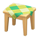 Tavolino di legno (Legno chiaro, Verde)
