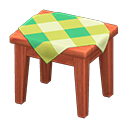 Tavolino di legno (Legno di ciliegio, Verde)