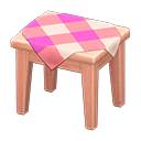 Tavolino di legno (Legno rosa, Rosa)