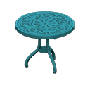 Tavolo da giardino di ferro (Blu)