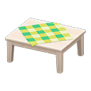 Tavolo di legno (Legno bianco, Verde)
