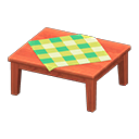 Tavolo di legno (Legno di ciliegio, Verde)