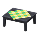 Tavolo di legno (Nero, Verde)