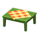 Tavolo di legno (Verde, Arancio)