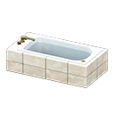 Vasca da bagno lunga (Marmo bianco)