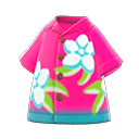 Camicia aloha sgargiante (Rosa)