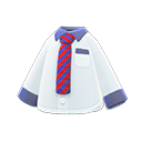 Camicia da ufficio (Cravatta a righe rosse)