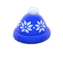 Cappellino nevoso di lana (Blu)