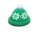Cappellino nevoso di lana (Verde)