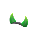 Cappello corna diavoletto (Verde)