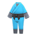 Costume da ninja (Blu chiaro)