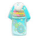 Kimono alla moda (Blu chiaro)