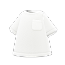 Maglietta con taschino (Bianco)