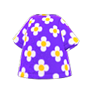 Maglietta floreale (Viola)