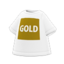 Maglietta logo GOLD (Bianco)