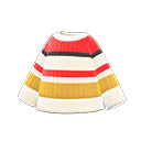 Maglione a righe colorate (Bianco, giallo e rosso)