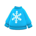 Maglione fiocco di neve (Blu chiaro)