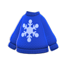 Maglione fiocco di neve (Blu)