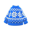 Maglione nevoso (Blu)