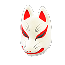 Maschera da volpe (Bianco)