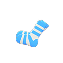 Paio di calzini a strisce (Blu chiaro)