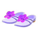 Paio di sandali floreali (Viola)
