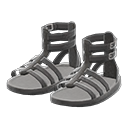 Paio di sandali gladiatore (Nero)