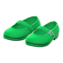 Paio di scarpe con cinturino (Verde)