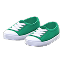 Paio scarpe punta in gomma (Verde)