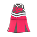 Uniforme da cheerleader (Rosso lampone)